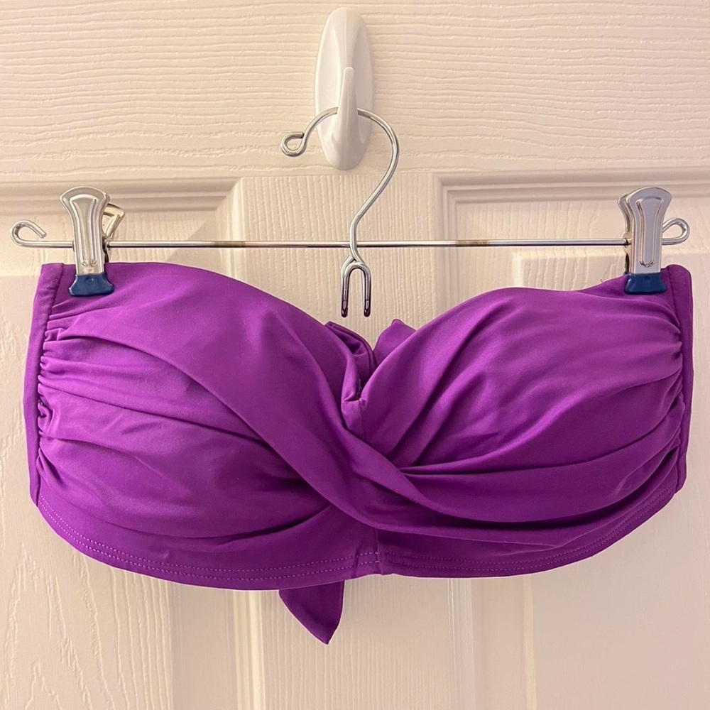 Elegant Purple Bikini Top and Bottoms